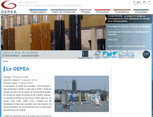 Tablet Screenshot of gepea.fr